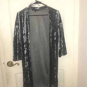 Velvet crush kimono